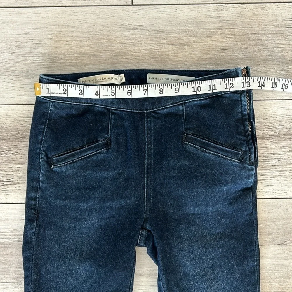 Anthropologie Pilcro high rise denim legging capri size 25 petite